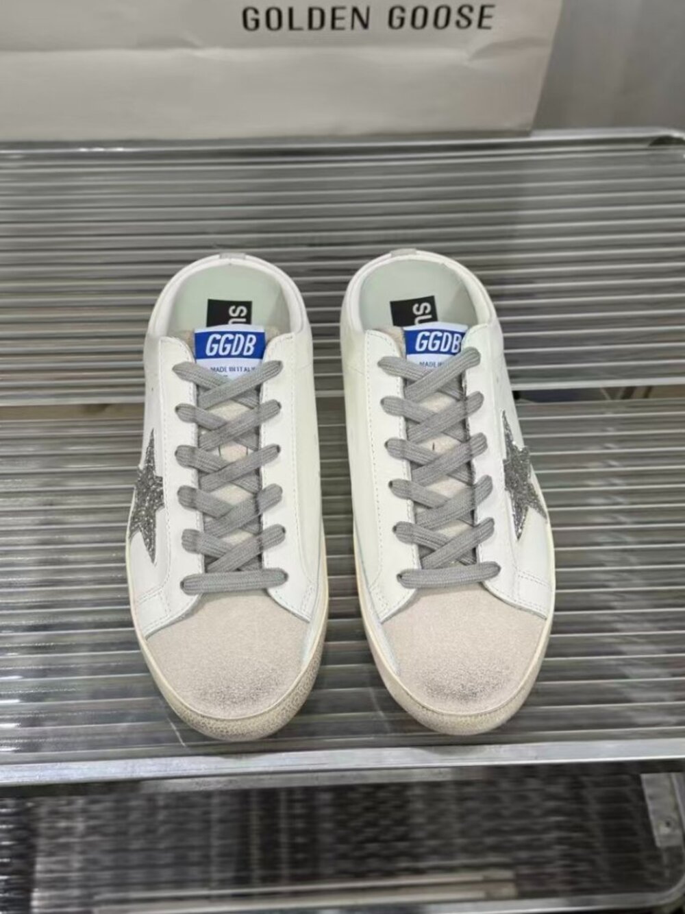 Golden Goose Glitter Star Mule Sneakers - Picture 3 of 9